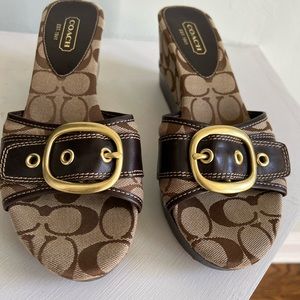 Coach Gretta Wedge Sandal Size 10